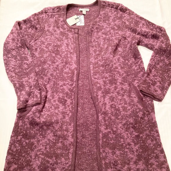 Dana Bachman burgundy open cardigan size XL New WOT - Picture 1 of 7